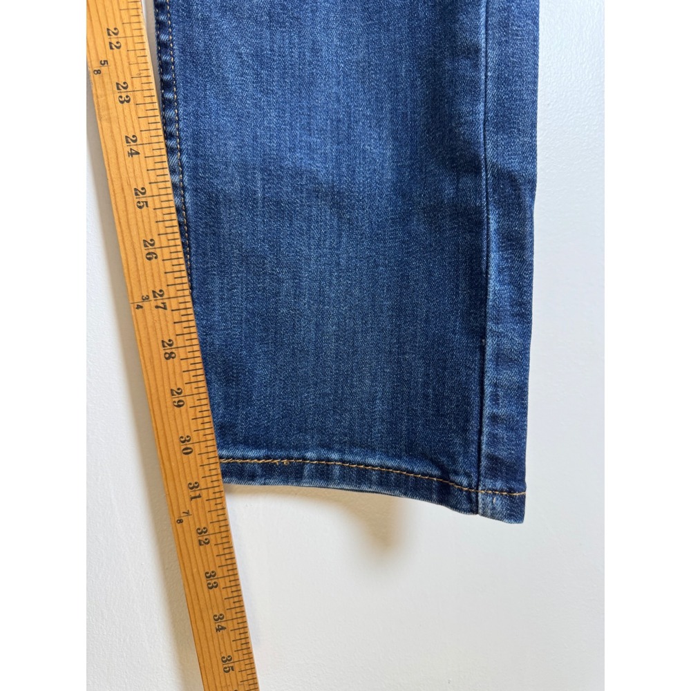 Classic Levi's 513 Mens 31x32 Slim Straight Jeans Blue Medium Wash Stretch Denim - Picture 7 of 10